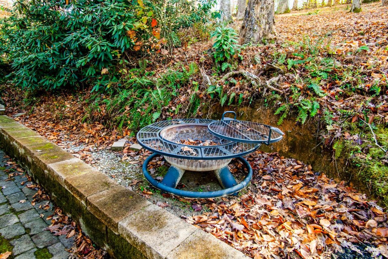 Evergreen Getaway Fire Pit And Wood Fireplace Townsend Exterior photo